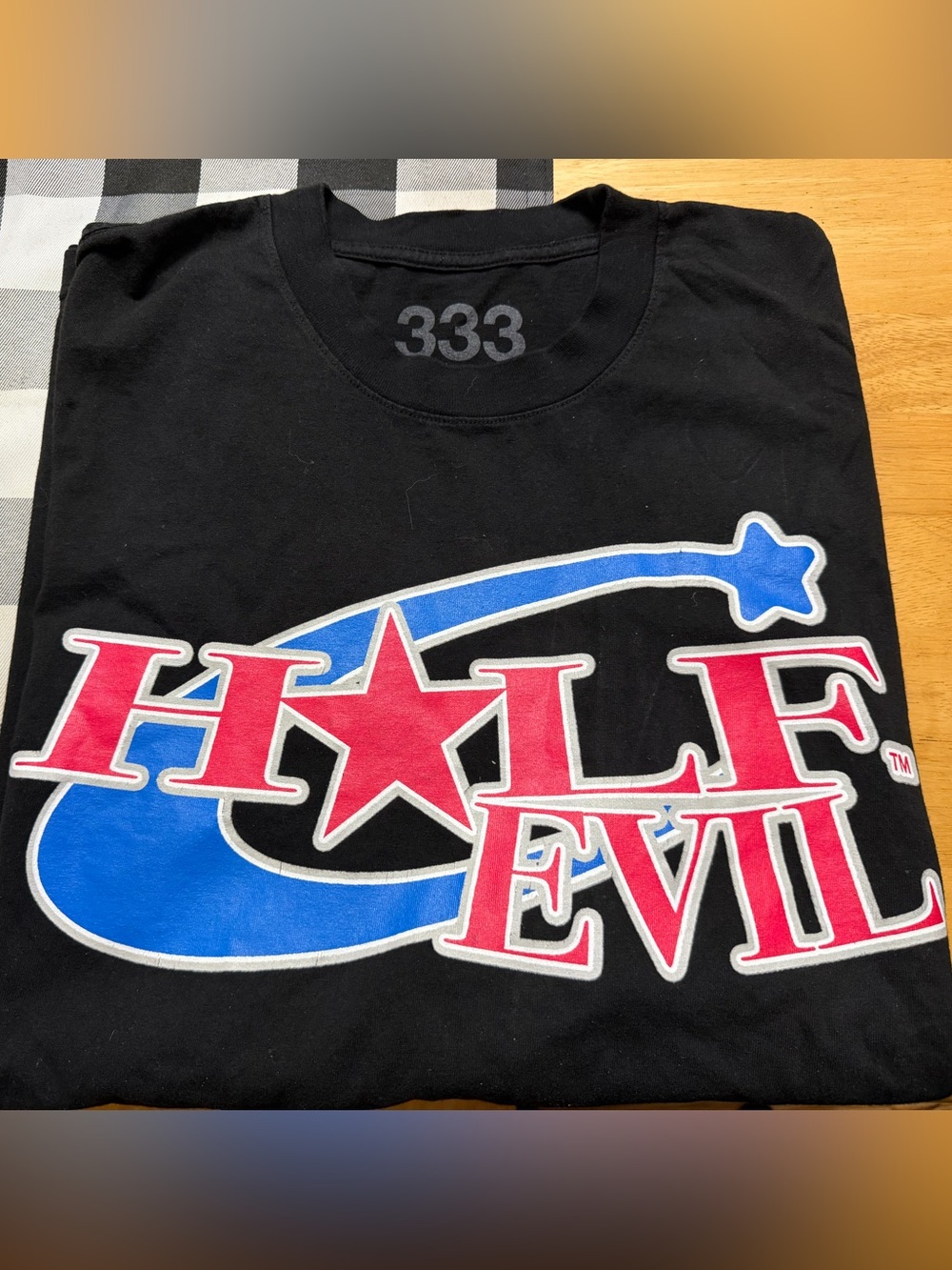 333 Half-Evil T Shirt Lot 2 Pack Tan Brown & Black Graphic 3XL Streetwear